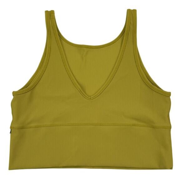 LULULEMON Power Pivot Ribbed Tank Top Size 12 Auric Gold - Picture 5 of 7